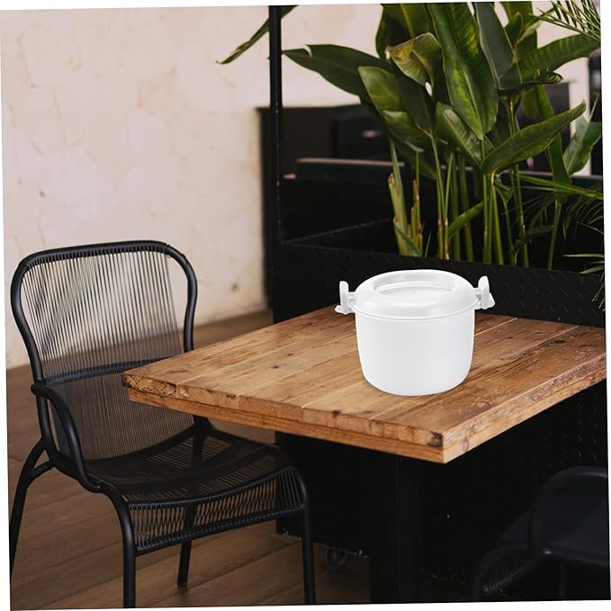 2pcs Microwave Rice Cooker Compact Food-grade Steamer for Rice Pasta and Vegetables for Home Office and Dorm Small