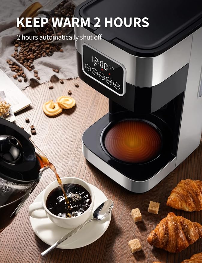 SHARDOR Professional Conical Burr Coffee Grinder 10-Cup Programmable Coffee Maker