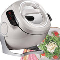 6L Automatic Cooking Machine2000W auto Cooking Wok Fried Rice MachineOne-Click Smart Start Three Speed Adjustable360 ° Automatic Rotation for Stir FryingStewingCooking