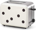 kate spade new york Deco Dot 2-Slice Toaster White with Black Dots