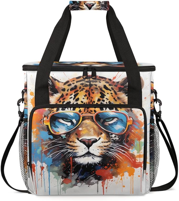 Glassed Tiger Coffee Maker Carrying Bag Portable Travel Storage Tote Bag Compatible with K-Mini or K-Mini Plus Single Serve Coffee Brewer Carrying Case with Multiple Pockets &amp Shoulder Strap