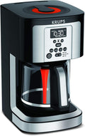 KRUPS Thermobrew EC324050 Savoy Programmable Coffee Maker 14 Cup 9.6 X 8.3 X 14.2 In Black &amp Silver