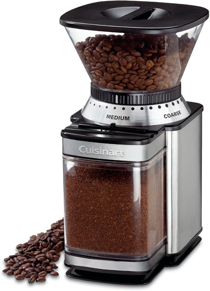 Cuisinart DBM-8 Supreme Grind Automatic Burr Mill Stainless Steel &amp DCC-3200P1 Perfectemp Coffee Maker 14 Cup Progammable with Glass Carafe Stainless Steel