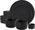 Matte Ceramic Dinnerware set for 4 16 Pieces Kitchen Plates and Bowls Set Porcelain Dish set for 4 Dishware Sets Stoneware Dinner Plates Sets Platos de Cocina Vajilla