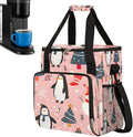 Christmas (583) Coffee Maker Carring Bag Travel Carrying Storage Tote Bag Compatible with Keurig K-Mini or K-Mini Plus Portable Single Serve Coffee Brewer Case with Pockets for K-cup Pods