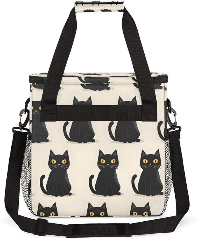 Cool Black Cats Coffee Maker Travel Bag for K-Mini or K-Mini Plus Single Serve Coffee Brewer Portable Storage Tote Case for Tarvel