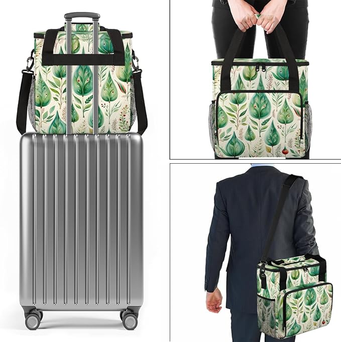 Christmas Tree Coffee Maker Carrying Bag Magic Tree Travel Storage Bag Compatible with K-Mini or K-Mini Plus Single Serve Coffee Brewer Carrying Case with Multiple Pockets &amp Shoulder Strap