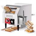 PYY Commercial Toaster Conveyor 150slices/h - Restaurant Toaster for Bun Bagel Bread Stainless Steel Conveyor Toaster Heavy Duty 1300W