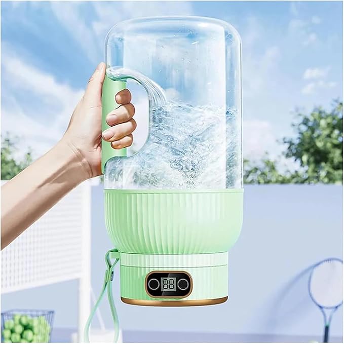 Portable Juicer Cup USB-C Rechargeable Smoothie Blender with Digital Display for Travel Compact Travel-Friendly Design