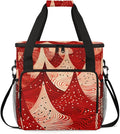 Mystical Christmas Tree Coffee Maker Carrying Bag Travel Storage Bag Compatible with K-Mini or K-Mini Plus Single Serve Coffee Brewer Carrying Case with Multiple Pockets &amp Shoulder Strap