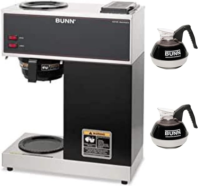 Bunn-O-Matic Pour-O-Matic Model VPR Coffee Brewer 14.4liters Stainless Steel/Black