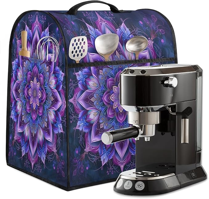 cfpolar Kitchen Aid Mixer Cover Compatible with 6-8 Quarts Purple Ethnic Mandala Stand Mixer Cover Kitchen Aid Mixers Accessories Appliance Organizer