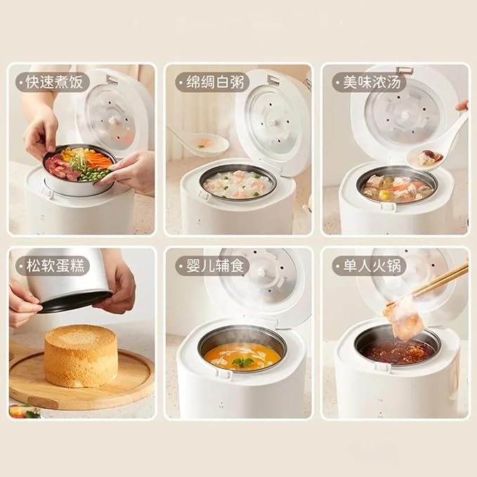 GRFIT Mini Rice Cooker Multifunctional Home Dormitory Small Rice Cooker 2-3 People Old-fashioned Rice Cookers Electric Pot (Color : 1.6L) jinyi2016SHOP-1998