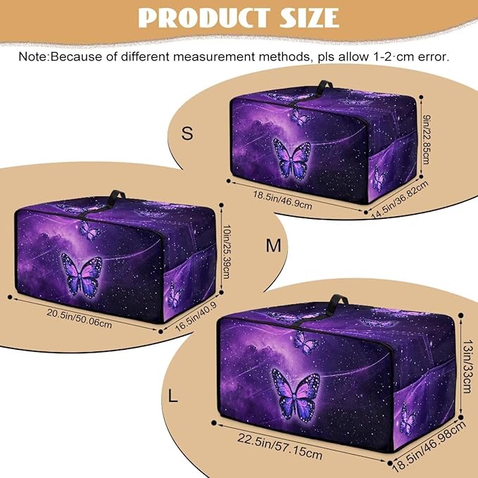Butterfly Starlight Toaster Oven Cover with Storage Pockets Multipurpose Microwave Air Fryer Kichen Appliances Protective Covers Essential for Everyday Home Kitchens