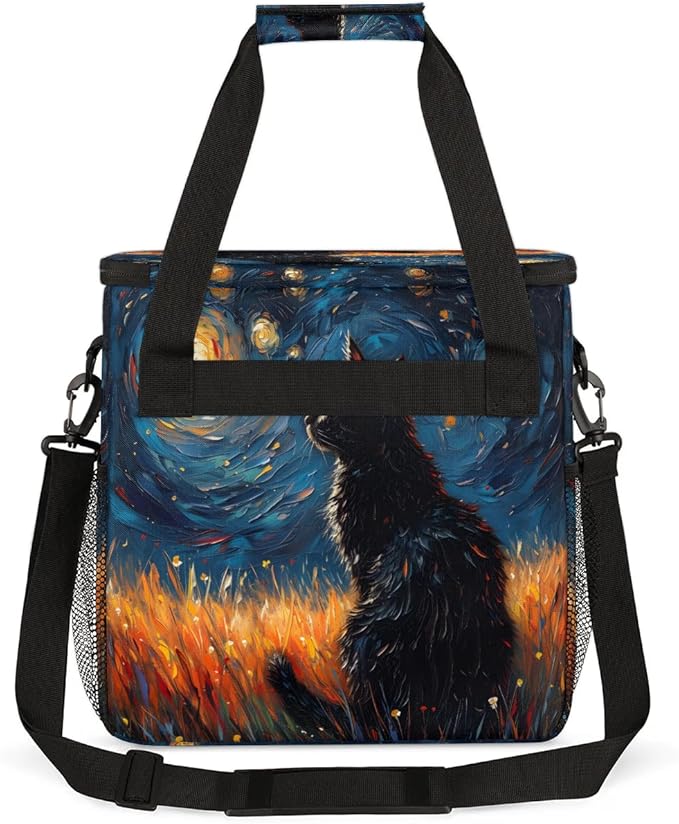Galaxy Animal Cat Coffee Maker Carrying Bag for Keurig K-Mini or K-Mini Plus Storage Portable Coffee Maker Travel Bag