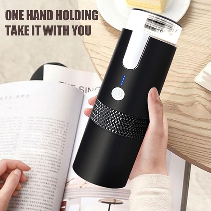TARSHYRY Portable Espresso MachinePortable Coffee MakerEspresso Maker Compatible Ground Coffee Hand Coffee Make for Capsules for Camping Travel RV HikingOffice