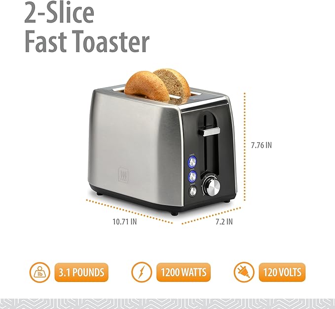 Toastmaster 2-Slice Fast Toaster