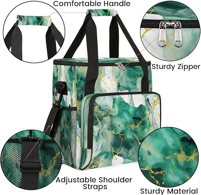 Marble Texture Coffee Maker Travel Bag for K-Mini or K-Mini Plus Single Serve Coffee Brewer Portable Storage Tote Case for Tarvel