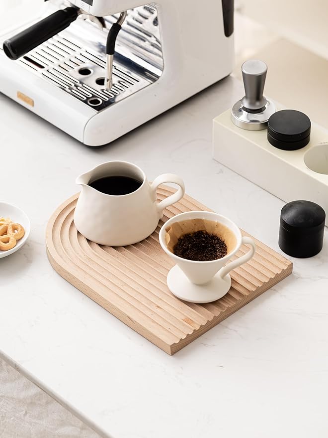 Pour Over Coffee MakerCeramic Coffee Maker With 40 pcs Paper Filter15oz/450ml Ceramic Pour Over Coffee Dripper（Off White）