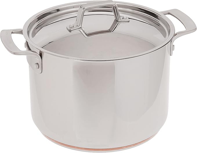 MIU France 10-Piece Copper Core Cookware Set Silver