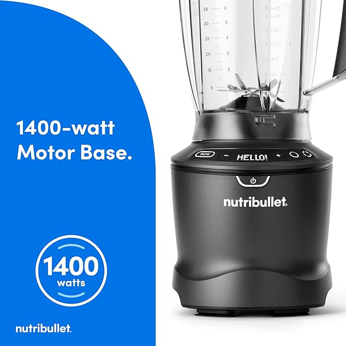 nutribullet SmartSense 5-speed full-size blender 1400 Watt- Gunmetal Gray