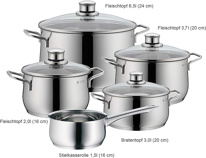 WMF Diadem Plus 5-Piece Cooking Set