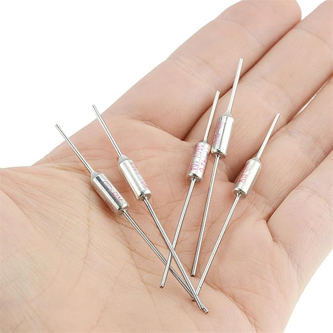 5PCS TF Thermal Fuse RY 10A 250V Temperature RY-142C 172C 185C 192C for Electric Rice Cooker Temperature Fuse Insurance(192C)