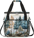 Rustic Tree Coffee Maker Carrying Bag Compatible with K-Mini or K-Mini Plus Portable Single Cup Coffee Maker Case with Pockets for K Cup Pods