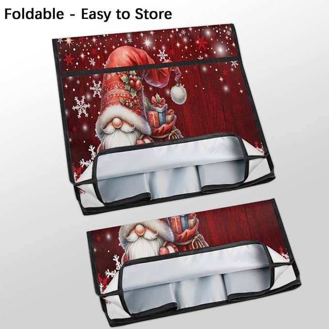 cfpolar Kitchen Aid Mixer Cover Compatible with 6-8 Quarts Xmas Hat Santa Claus Stand Mixer Cover Kitchen Aid Mixers Accessories Appliance Organizer Bag Dust Covers with Zipper Pocket