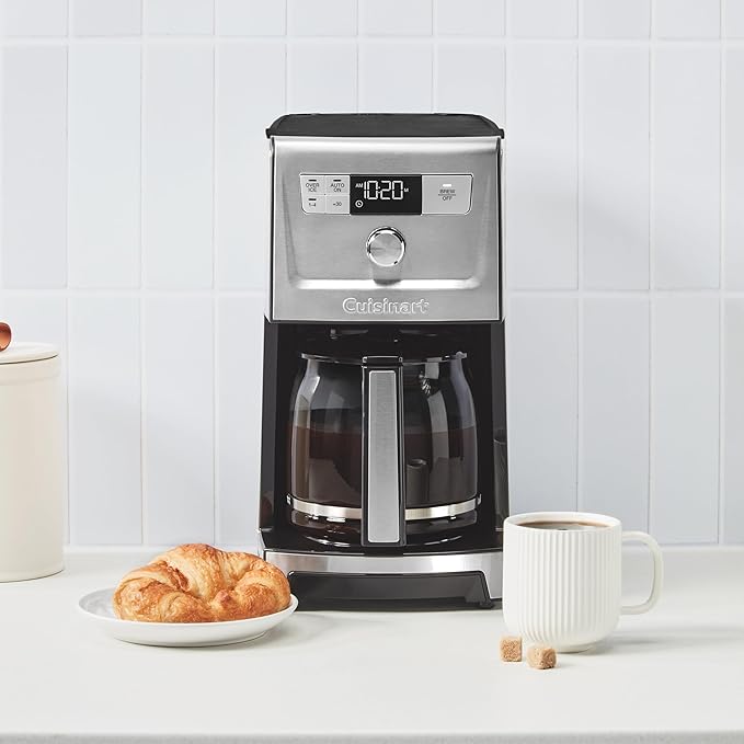 Cuisinart Coffee Maker 14-Cup PerfecTemp Programmable Coffee Machine Glass Carafe with 1-4 Cup Setting Brew Strength Control Brew Pause and Over Ice Function Stainless Steel DCC-3500SS