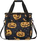 Abstract Pumpkin Coffee Maker Carrying Bag Graffiti Pumpkin Travel Storage Bag Compatible with K-Mini or K-Mini Plus Single Serve Coffee Brewer Carrying Case with Multiple Pockets &amp Shoulder Str