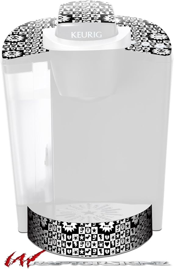 Decal Style Vinyl Skin compatible with Keurig K40 Elite Coffee Makers Gothic Punk Pattern (COFFEE MAKER NOT INCLUDED)