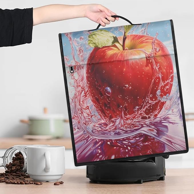 cfpolar Kitchen Aid Mixer Cover Compatible with 6-8 Quarts Watercolor Apple Fruit Stand Mixer Cover Kitchen Aid Mixers Accessories Appliance Organizer Bag Dust Covers with Zipper Pocket
