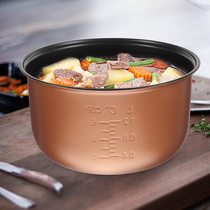 Rice Cooker Inside Pot Rice Cooker Inner Pot Non- Stick Liner Cooking Container Insert Maker Accessories for Maker Cooker