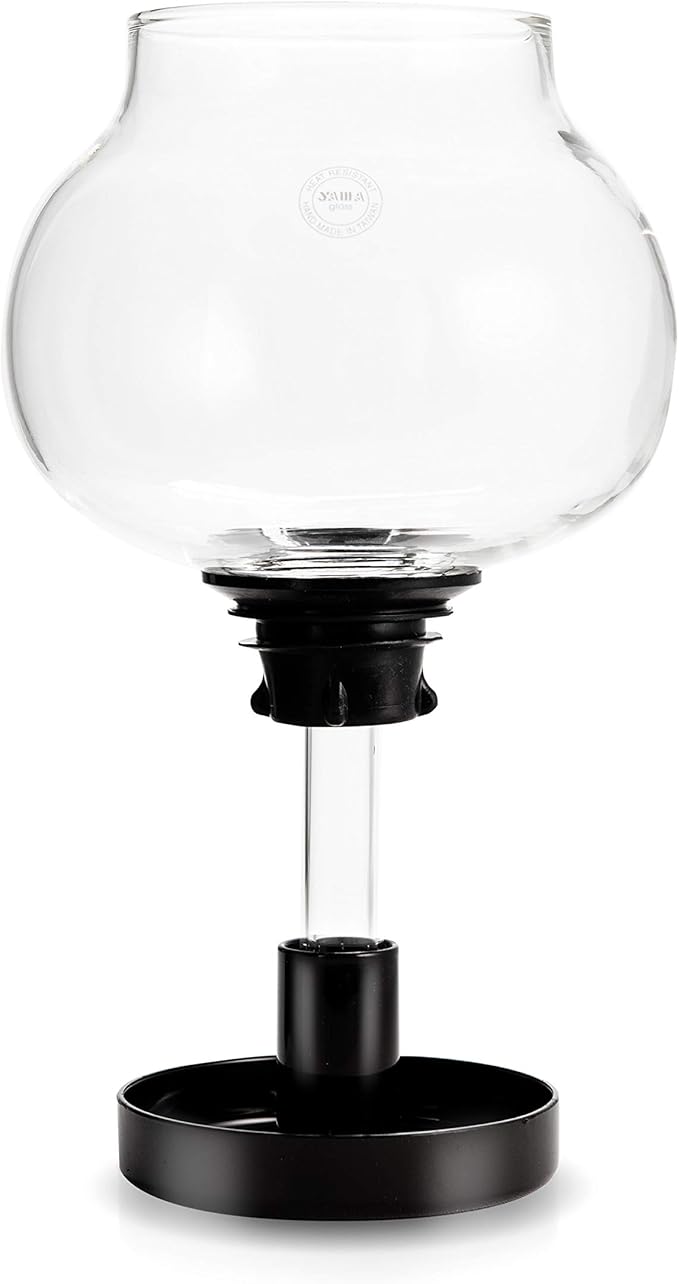 Yama Glass 8-Cup Stovetop Siphon Coffee Maker 24 Oz Vacuum Brew Heat-Resistant Borosilicate Glass
