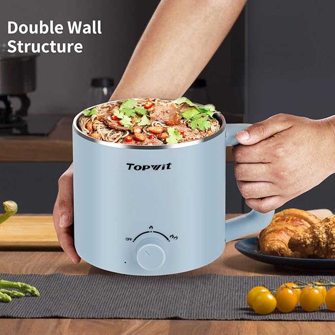 Topwit Hot Pot Electric &amp 1.2L Small Rice Cooker