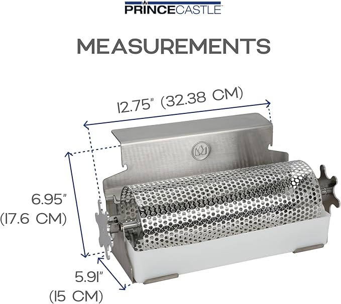 Prince Castle Top Mount Bun Dresser for CTD Series Toaster Stainless Steel - Butter Spreader and Butter Roller for Buns Even Dispensing