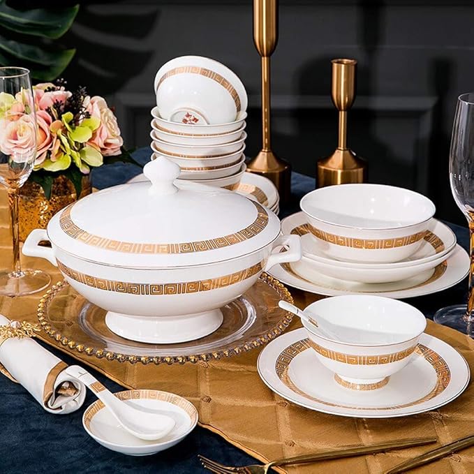 Stylish Dinner PlatesCeramics Dinnerware Set 50 Pieces Dinner Sets/Porcelain Combination Set