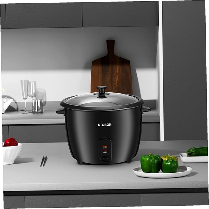 Compact Electric Rice Cooker for Dormitory Use with Clear Lid Multi-functional Pot for Stews Soups Oatmeal and Grain Cooking Automatic Keep Warm Feature US Plug
