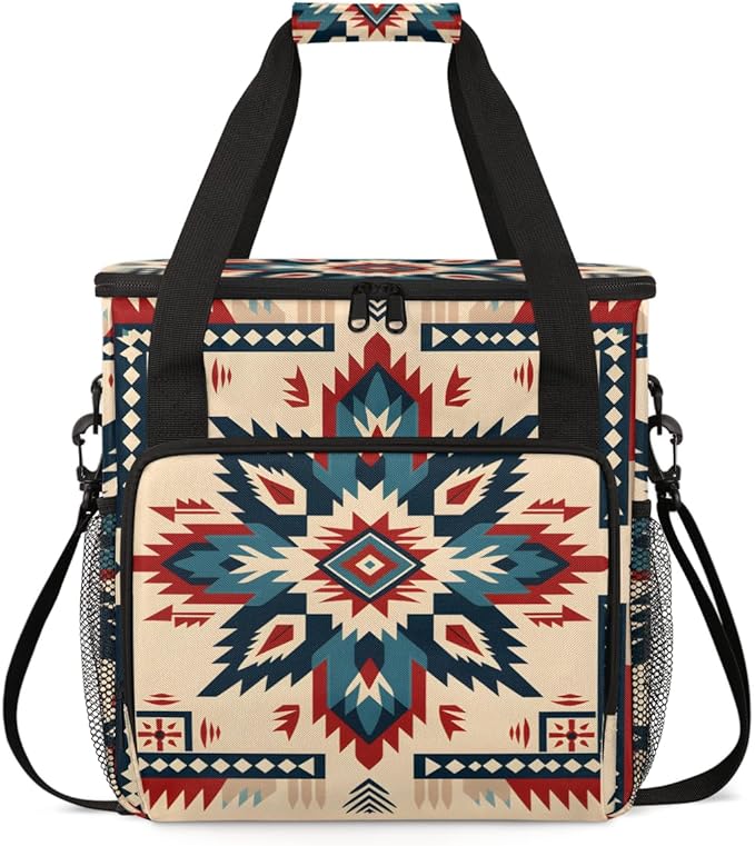 Cybernetic Mandala Coffee Maker Carrying Bag Portable Travel Storage Tote Bag Compatible with K-Mini or K-Mini Plus Single Serve Coffee Brewer Carrying Case with Multiple Pockets &amp Shoulder Stra