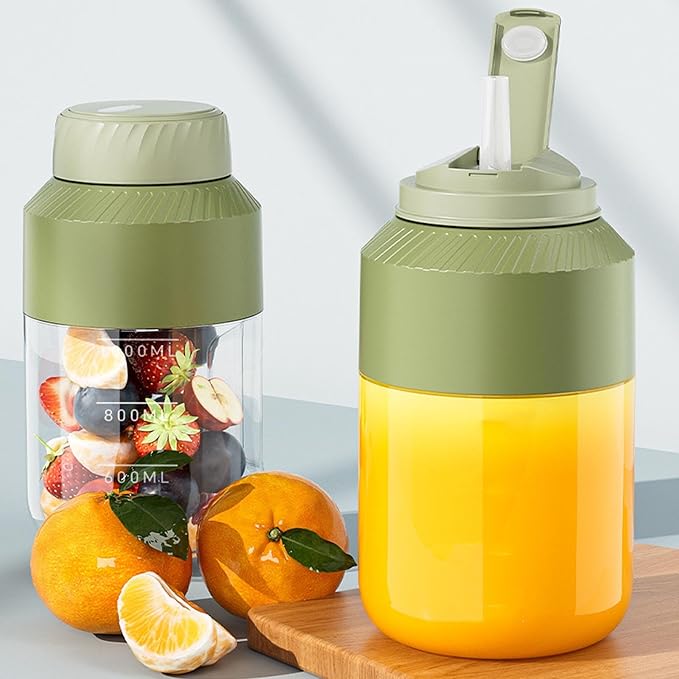 Portable Juicer 1000ML Multifunctional Juicer Cup with Digital Display USB Rechargeable Electric Blender for Smoothies Kitchen Home Travel