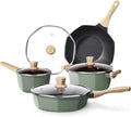 RealCool Pots and Pans Set Non Stick 8 Pieces Induction Cookware Octagon Nonstick Kitchen Cookware Sets with Frying Pans/Casserole/Saucepan(PFOS PFOA Free)