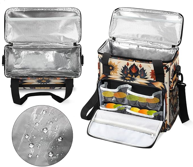 Psychedelic Mandala Coffee Maker Carrying Bag Portable Travel Storage Tote Bag Compatible with K-Mini or K-Mini Plus Single Serve Coffee Brewer Carrying Case with Multiple Pockets &amp Shoulder Str