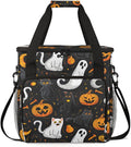Gothic Pumpkin Coffee Maker Carrying Bag Abstract Pumpkin Travel Storage Bag Compatible with K-Mini or K-Mini Plus Single Serve Coffee Brewer Carrying Case with Multiple Pockets &amp Shoulder Strap