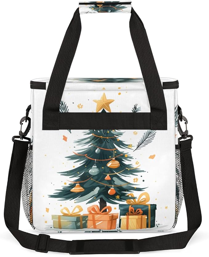 Christmas Gift Coffee Maker Carrying Bag Gothic Tree Travel Storage Bag Compatible with K-Mini or K-Mini Plus Single Serve Coffee Brewer Carrying Case with Multiple Pockets &amp Shoulder Strap