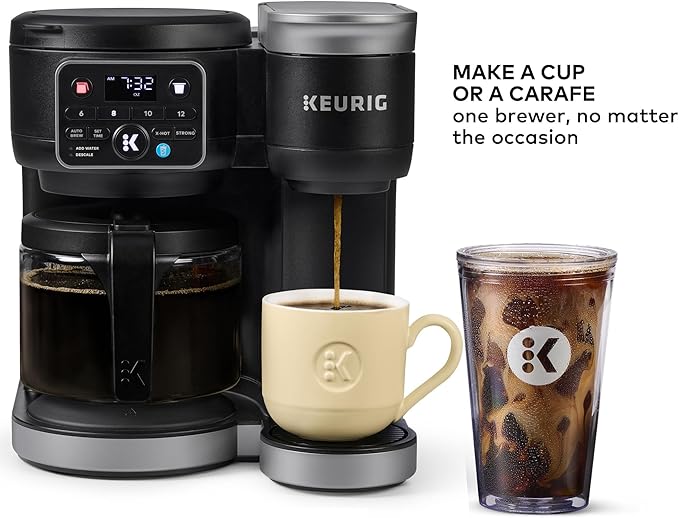 Keurig K-Duo Hot &amp Iced Single Serve &amp Carafe Coffee Maker MultiStream Technology 72oz Reservoir (Gen 2)