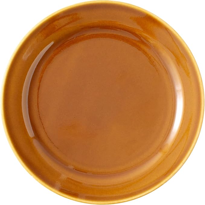 Yamaka Shoten Mino Ware NB703-106 Tone Dining Dining Cafe Style Western Dinnerware Set Living Alone 6-piece Set Dishwasher Safe Microwave Safe Wrap Compatible Made in Japan Candy Glaze Brown