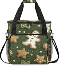 Graffiti Gingerbread Man Coffee Maker Carrying Bag Travel Storage Bag Compatible with K-Mini or K-Mini Plus Single Serve Coffee Brewer Carrying Case with Multiple Pockets &amp Shoulder Strap