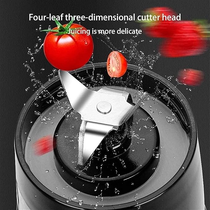Portable Blender Personal Blender for Shakes and Smoothies Personal Size Blenders with USB Rechargeable 380ml Traveling Fruit Veggie Juicer Cup Black (Size : 1)