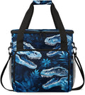 Dinosaur Floral Coffee Maker Carrying Bag Portable Travel Storage Tote Bag Compatible with K-Mini or K-Mini Plus Single Serve Coffee Brewer Carrying Case with Multiple Pockets &amp Shoulder Strap